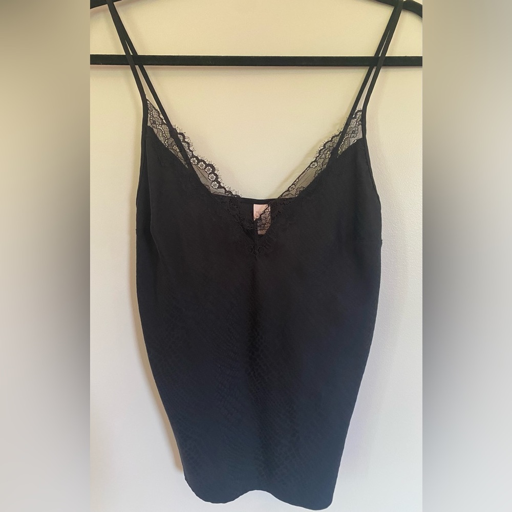 Victoria’s Secret black snake print lace tank